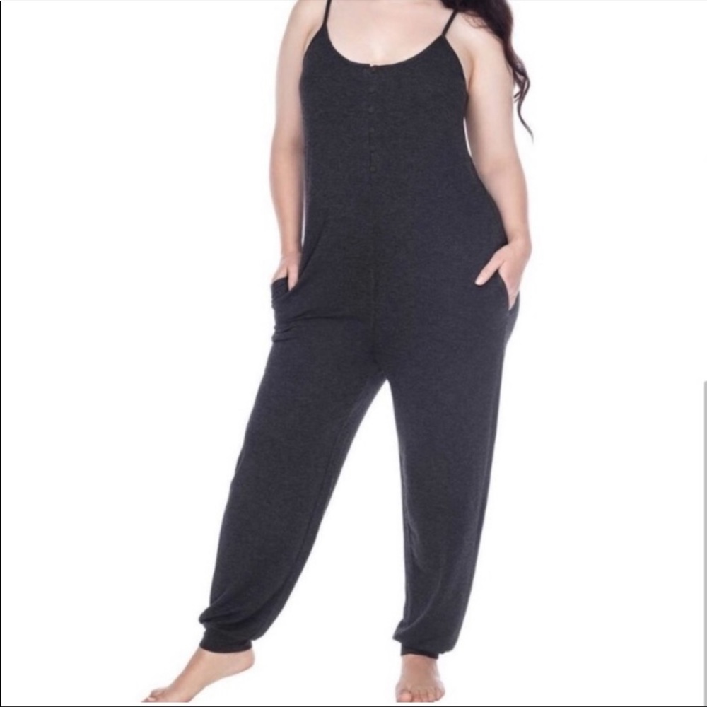 Honeydew Ladies Lounge Jumpsuit Charcoal